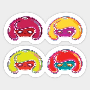 face of fatigue Sticker